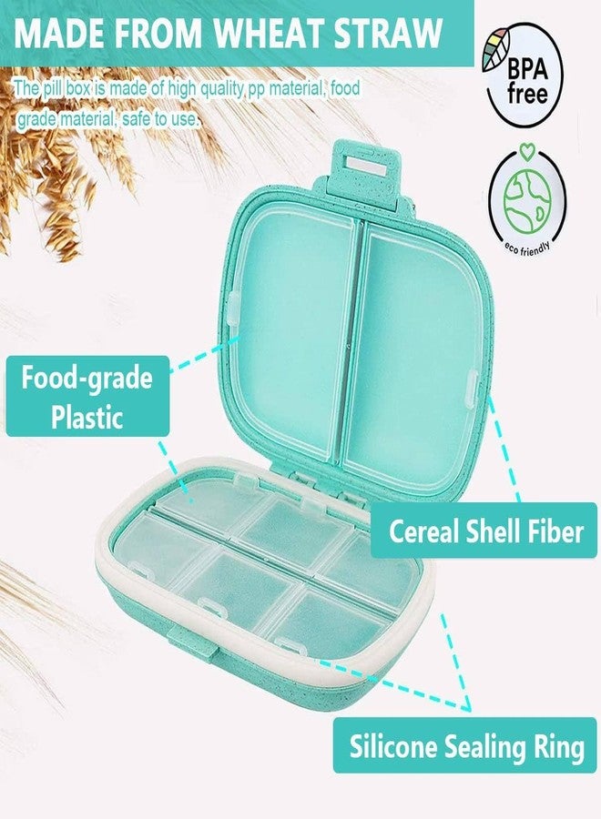 JAMBUVANTI علبة تخزين حبوب واحدة، حجم مناسب للسفر، لطيفة، صغيرة، للأدوية اليومية، محمولة، شخصية، صغيرة، 7 أيام، أسبوعية، مدمجة، فيتامينات، أنيقة، مقسمة - Image 3